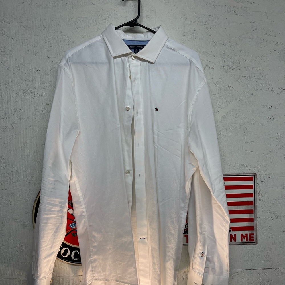 Tommy Hilfiger. Long sleeve button down dress shirt.